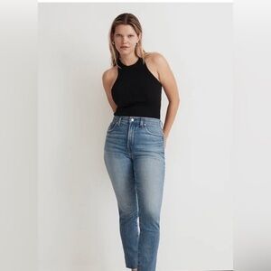 Madewell LIGHTWEIGHT Perfect Vintage Crop Jean Light Medium Wash, Size 29 EUC